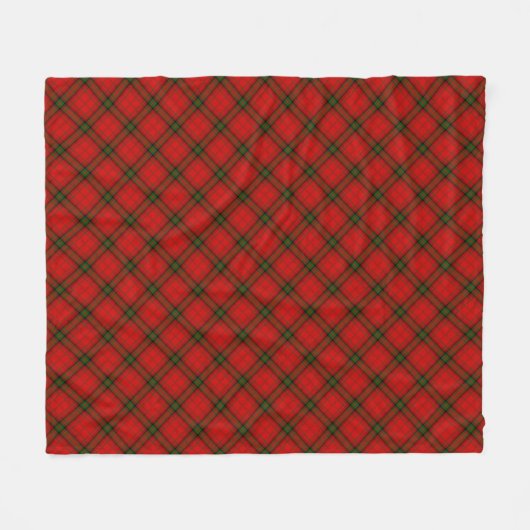 MacDougall Tartan rot kariert Fleecedecke (Vorderseite (Horizontal))