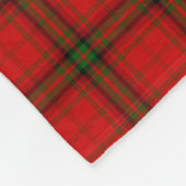 MacDougall Tartan rot kariert Fleecedecke (Ecke)