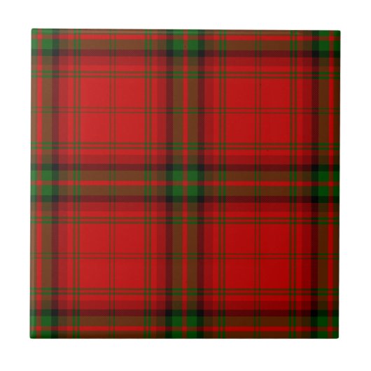 MacDougall Tartan rot kariert Fliese (Vorderseite)