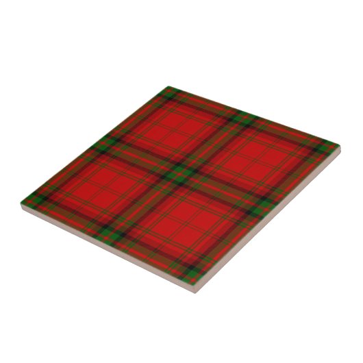 MacDougall Tartan rot kariert Fliese (Seite)