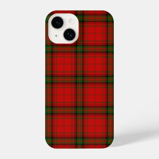 MacDougall Tartan rot kariert iPhone Hülle (Rückseite)