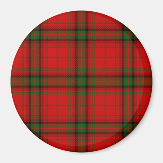 MacDougall Tartan rot kariert Magnet (Vorne)