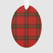 MacDougall Tartan rot kariert Ornament (Rückseite)