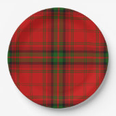 MacDougall Tartan rot kariert Pappteller (Vorderseite)