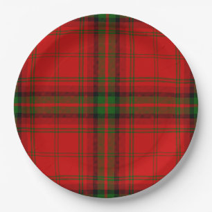 MacDougall Tartan rot kariert Pappteller