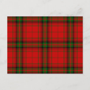 MacDougall Tartan rot kariert Postkarte