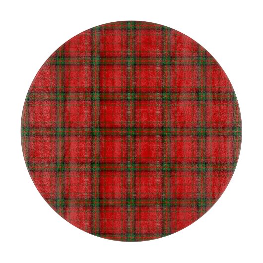 MacDougall Tartan rot kariert Schneidebrett (Vorderseite)