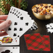 MacDougall Tartan rot kariert Spielkarten (In Situ)