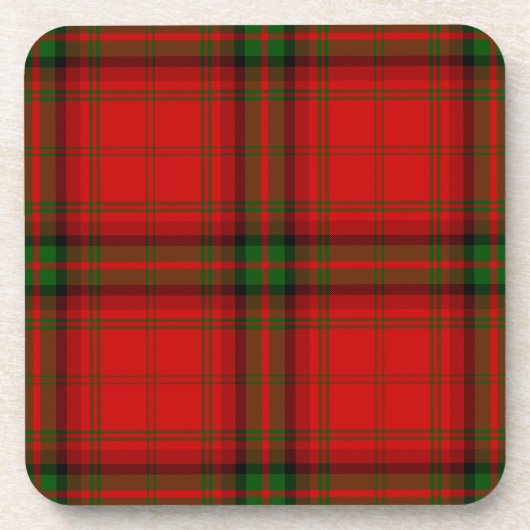 MacDougall Tartan rot kariert Untersetzer (Vorderseite)
