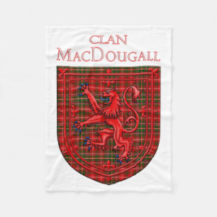 MacDougall Tartan Scottish Kariert Lion Rampant Fleecedecke