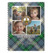 MacDowall-Familienfoto-Collage Notizblock (Vorderseite)