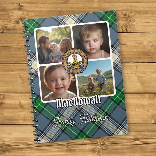 MacDowall-Familienfoto-Collage Notizblock