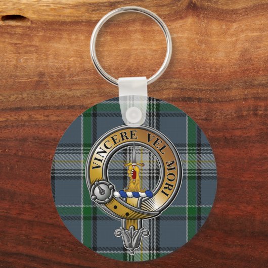 MacDowall Tartan & Abzeichen Schlüsselanhänger (Vorderseite)