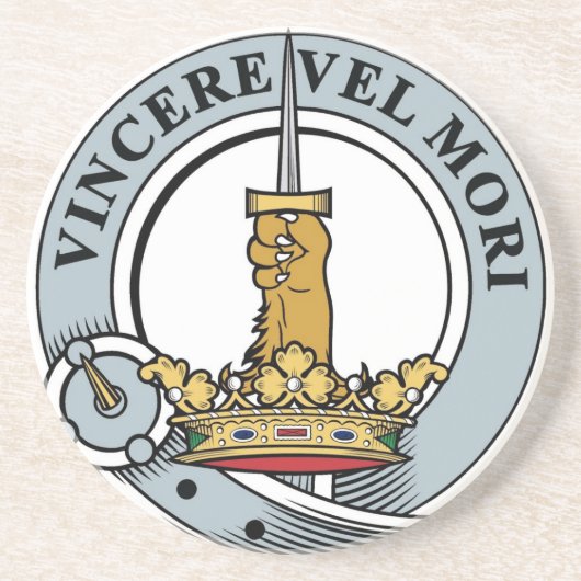 MacDowall Wappen-Papiergewicht Untersetzer (Vorne)