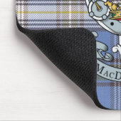 MacDowall Wappen + Tartan-Mausunterlage Mousepad (Ecke)