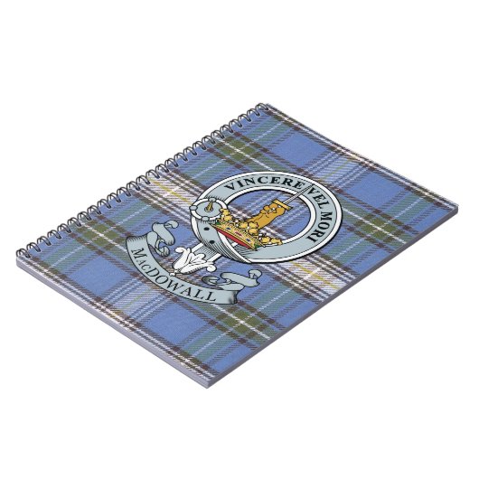 MacDowall Wappen + Tartan-Notizbuch Notizblock (Linke Seite)