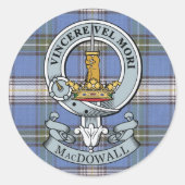 MacDowall Wappen + Tartan Sticker Pack (Vorderseite)