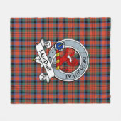 MacDuff Ancient Clan Abzeichen Tartan Kariert Fleecedecke (Vorderseite (Horizontal))