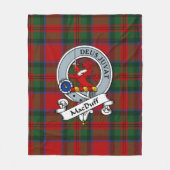 MacDuff Clan Abzeichen Tartan Kariert Fleecedecke (Vorderseite)