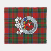 MacDuff Clan Abzeichen Tartan Kariert Fleecedecke (Vorderseite (Horizontal))