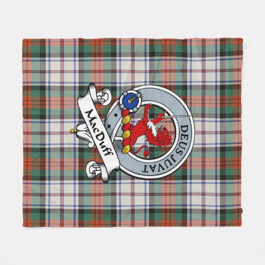 MacDuff Dress Ancient Clan Abzeichen Tartan Karier Fleecedecke (Vorderseite (Horizontal))