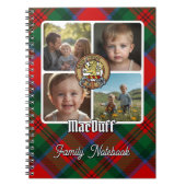 MacDuff Familien-Fotocollage Notizblock (Vorderseite)