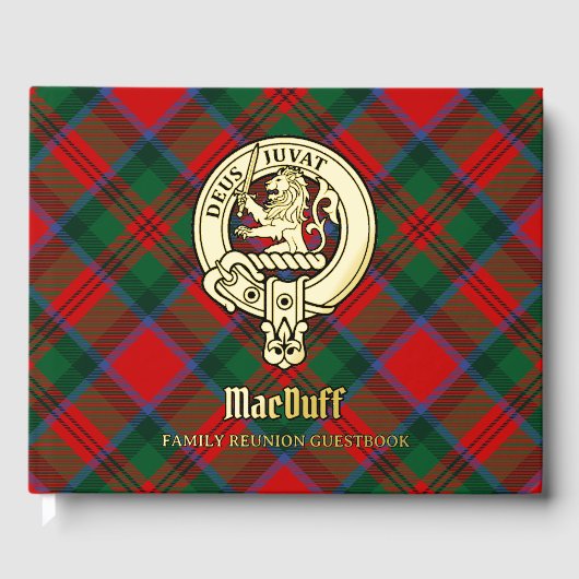 MacDuff Family Wiedersehen Gästebuch (Vorderseite)