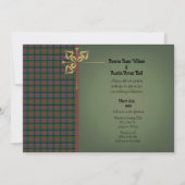 MacDuff Hunting Original Scottish Tartan Wedding Einladung (Vorderseite)