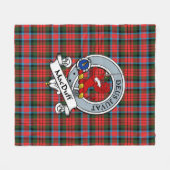 MacDuff Jagd Ancient Clan Abzeichen Tartan Kariert Fleecedecke (Vorderseite (Horizontal))