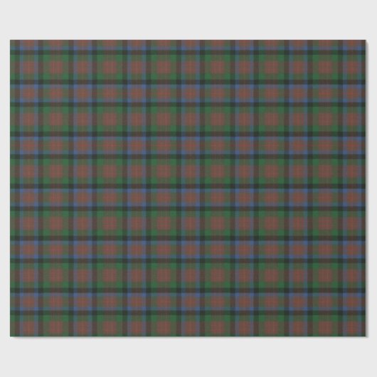 MacDuff Jagd Antiker Original Schottischer Tartan Geschenkpapier (Flach)