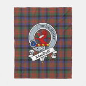 MacDuff Jagd Modernes Clan Abzeichen Tartan Karier Fleecedecke (Vorderseite)