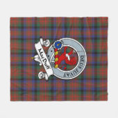 MacDuff Jagd Modernes Clan Abzeichen Tartan Karier Fleecedecke (Vorderseite (Horizontal))