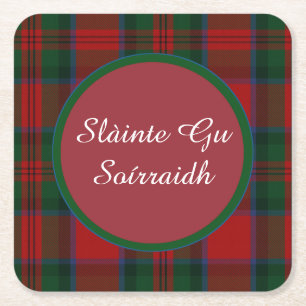 MacDuff Kariert Gaelic Toast Paper Untersetzer