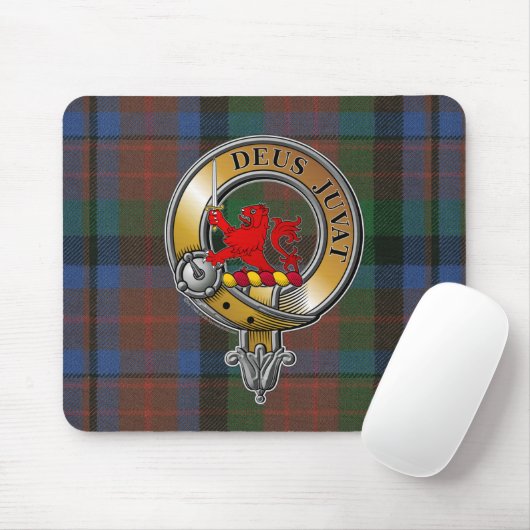 MacDuff Tartan & Abzeichen Mousepad (Mit Mouse)