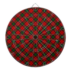 MacDuff-Tartan rot grün kariert Dartscheibe