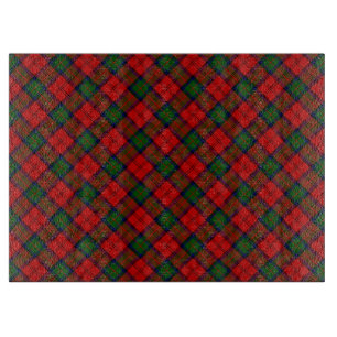 MacDuff-Tartan rot grün kariert Schneidebrett