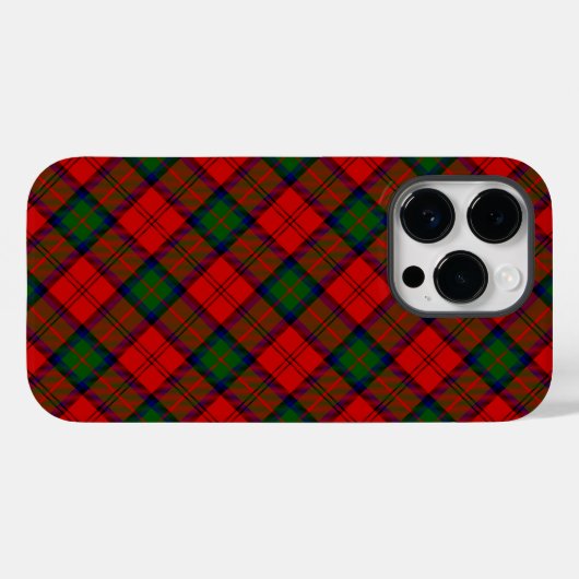 MacDuff Tartan rot kariert Case-Mate iPhone Hülle (Rückseite (Horizontal))