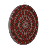 MacDuff Tartan rot kariert Dartscheibe (Vorderseite Links)