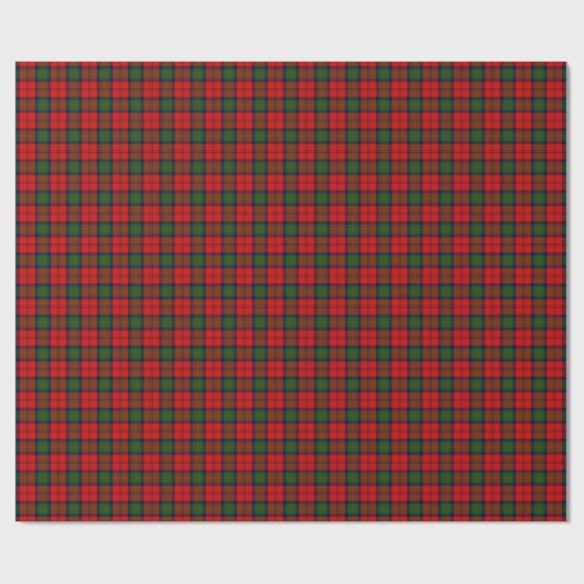 MacDuff Tartan rot kariert Geschenkpapier (Flach)