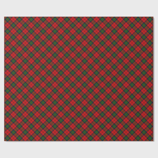 MacDuff Tartan rot kariert Geschenkpapier (Flach)