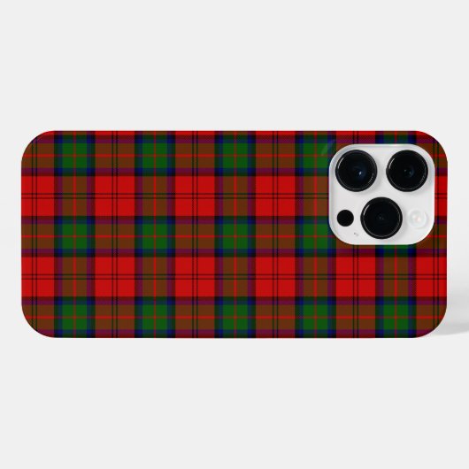 MacDuff Tartan rot kariert iPhone Hülle (Rückseite (Horizontal))