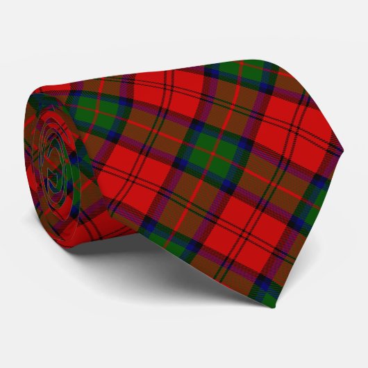 MacDuff Tartan rot kariert Krawatte (Gerollt)