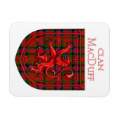 MacDuff Tartan Scottish Kariert Lion Rampant Magnet (Horizontal)