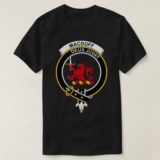 MacDuff Wappen Tartan Clan Scottish Clan T-Shirt (Design vorne)