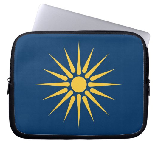 Macedonia Flag Laptop Sleeve (Vorderseite)