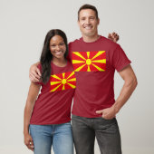 Macedonia-Flaggen-T - Shirt (Unisex)