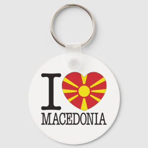Macedonia-Liebe v2 Schlüsselanhänger