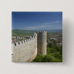 MACEDONIA, Ohrid. Burg von Car Samoil / Button