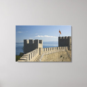 MACEDONIA, Ohrid. Car Samoil Burg - Burg Leinwanddruck