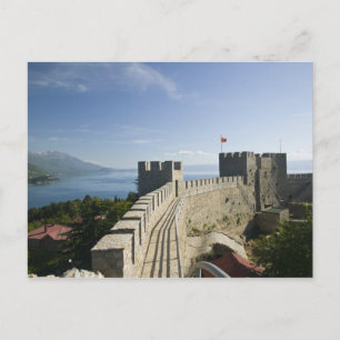 MACEDONIA, Ohrid. Car Samoil - Burg - Schloss Postkarte